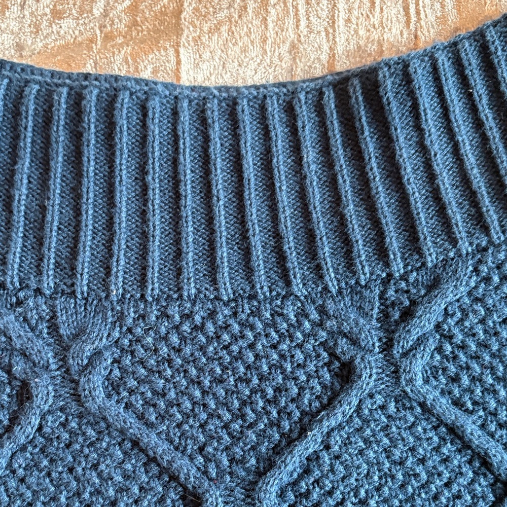 LOFT Navy Boatneck Sweater - Picture 3 of 5